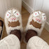 Cartoon Face Fuzzy Home Slippers
