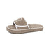 Chunky Terry Cloth Platform Slides