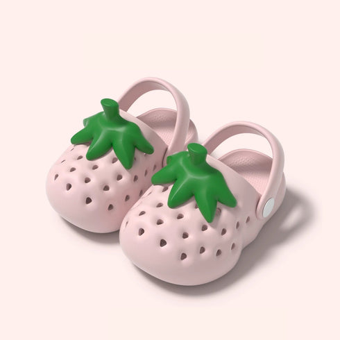 Strawberry Design Summer Toddler Clogs