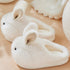 Fuzzy Bunny Ears Plush Slippers