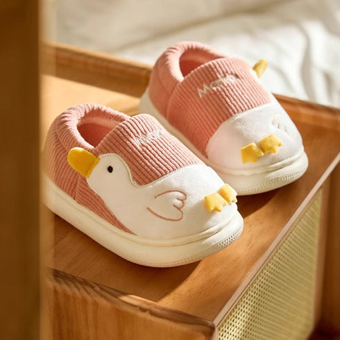 Playful Duckie Corduroy House Slippers