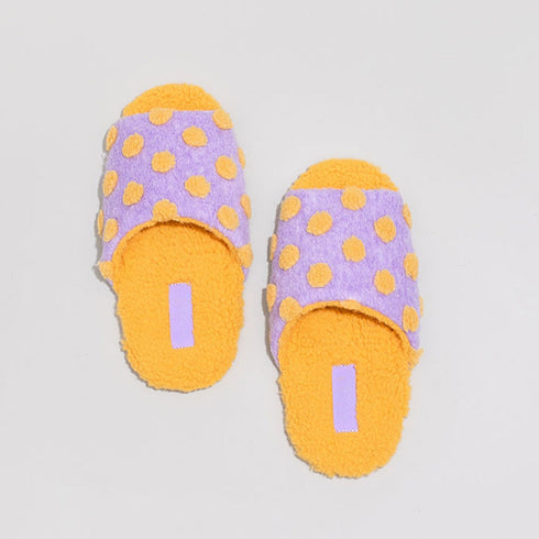 Puffy Dot Lounge Slippers