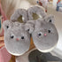 Whimsical Kitty Faux Fur Slippers