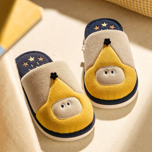Embroidered Hooded Character House Slippers