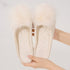 Pompom Plush Ballet Slippers