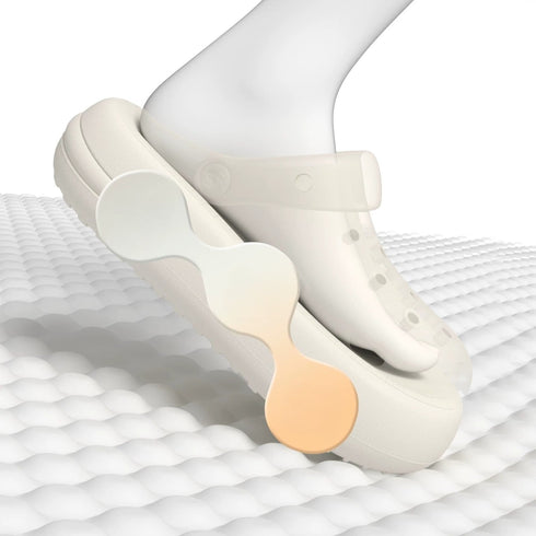 Puffy Bread Platform Fleece Clogs