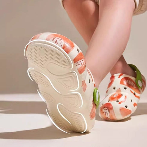 Breezy Graphic Summer Kids Clogs