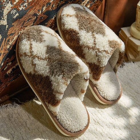 Argyle Cloud-Soft Mule Slippers