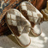 Argyle Cloud-Soft Mule Slippers