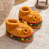 Burger Kitty Plush Warm Slippers
