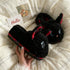 Plaid Ear Kitten House Slippers