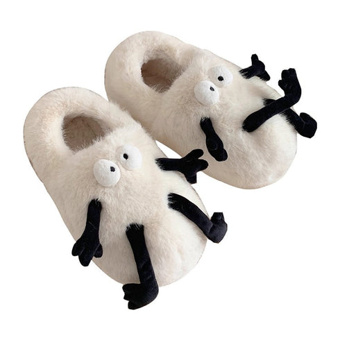 Googly Eyes Fuzzy Monster Slippers