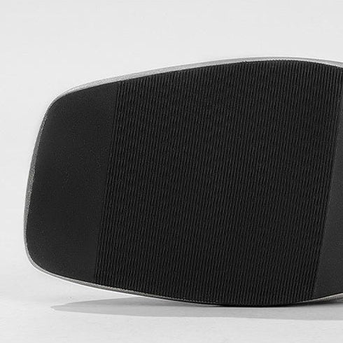 Faux-Fur Trim Dome-Toe Slippers