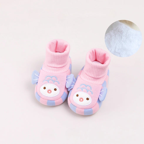 Playful Zebra Knit Infant Boots