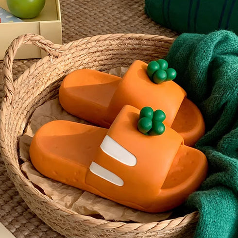 Whimsical Garden Carrot EVA Slides