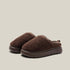 Fuzzy Teddy Fleece Platform Slippers