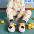Sleepy Puppy Hat Plush Slippers