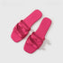 Chic Satin Bow Double Strap Slides
