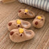 Gold-Ingot Capybara Plush Slippers