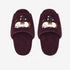 Sleeping Pony Floral Embroidered Slides