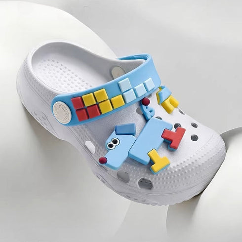 Puzzle Puppy Toddler Beach Clogs