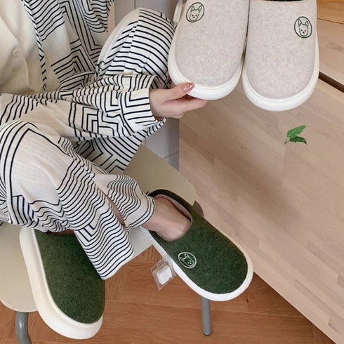 Puppy Patch Cozy House Slippers