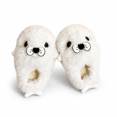 Plush Seal Winter House Slippers