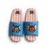 Cartoon Striped Open Toe Slides