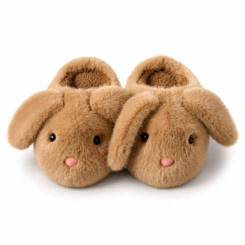 Floppy Bunny Ear Plush Slippers
