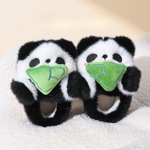 Playful 3D Animal Plush Slippers