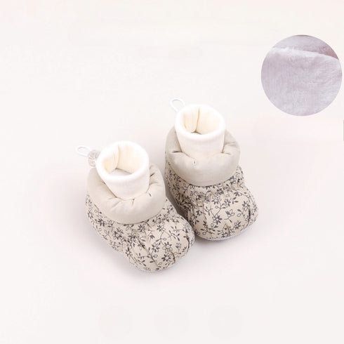 Cozy Puffy Patterned Infant Boots