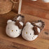 Bow Accent Leopard Plush Slippers