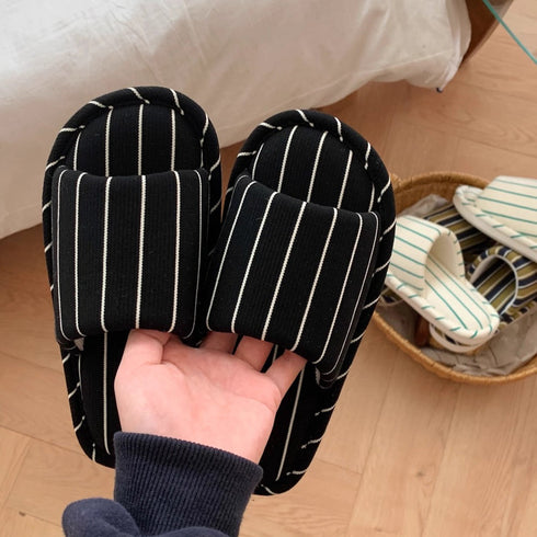 Striped Pillow-Soft Home Slides