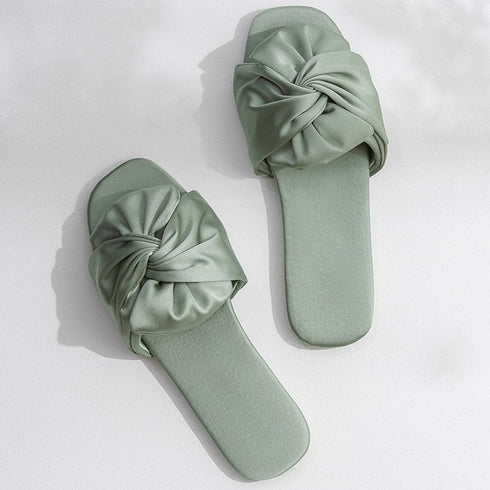 Silky Twist Knot Elegant Slides