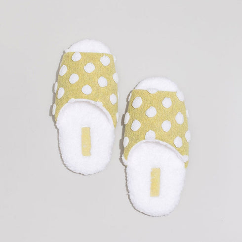 Puffy Dot Lounge Slippers