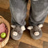Plush Piggy Snout House Slippers