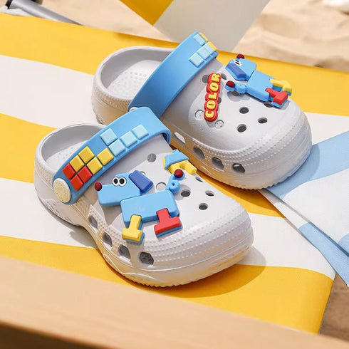 Puzzle Puppy Toddler Beach Clogs