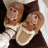 Cozy Capybara Plush Buckle Clogs