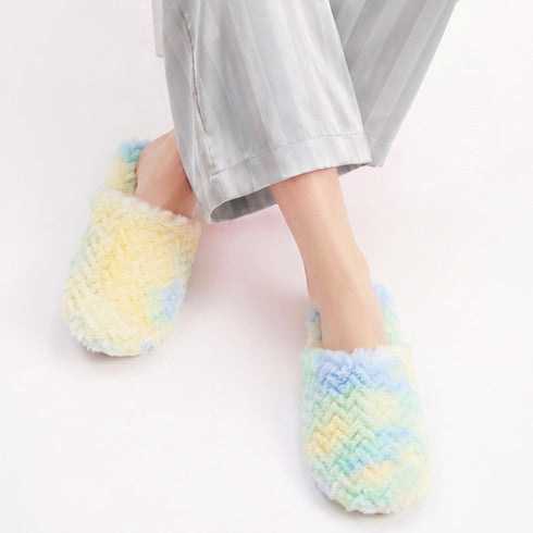 Plush Pillow Step House Slippers