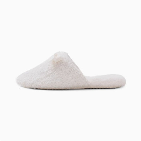 Whisper-Soft Bow Home Slippers