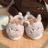 Cat Ears Bow Plush Slippers