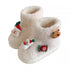 Festive Santa Reindeer Fleece Boots