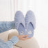 Fuzzy Heart-Patch Home Slippers