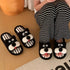 Whimsical Schnauzer Plush House Slides
