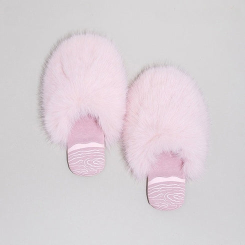 Plush Faux Fur House Slippers