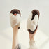 Crisscross Cloud Plush Platform Slippers