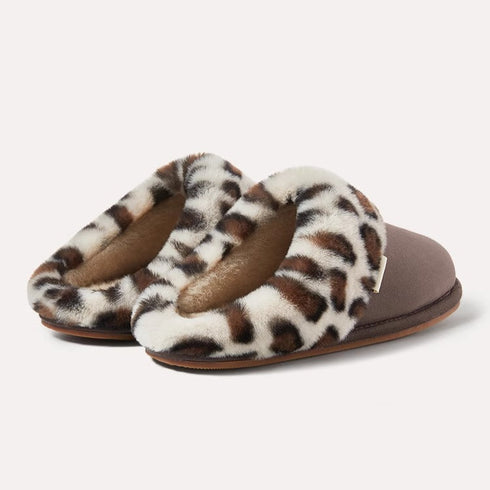 Wild Side Leopard Fur Slippers
