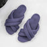 Puffy Cross Braid Comfort slides