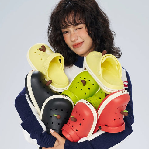 Apple Stem Chunky Platform Clogs