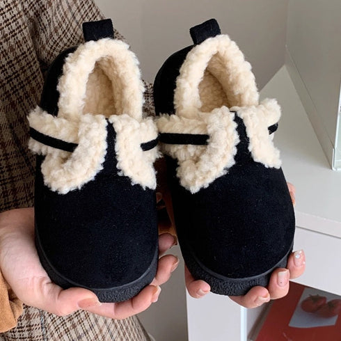 Snug Wrap-Band Fleece Slippers